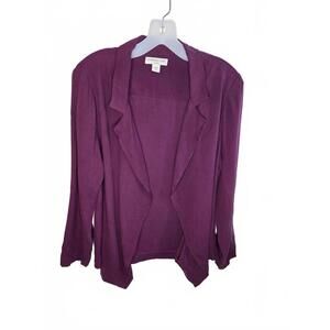 Coldwater Creek Classic Purple Women's Blazer Jacket Size P10